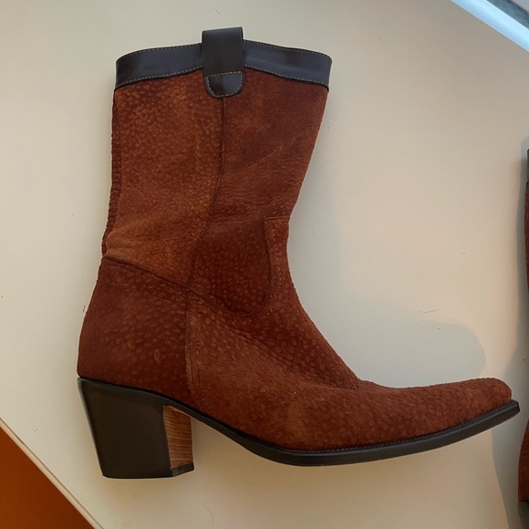 Cowboy Boots From Argentina with Suede/Leather - Picture 4 of 9